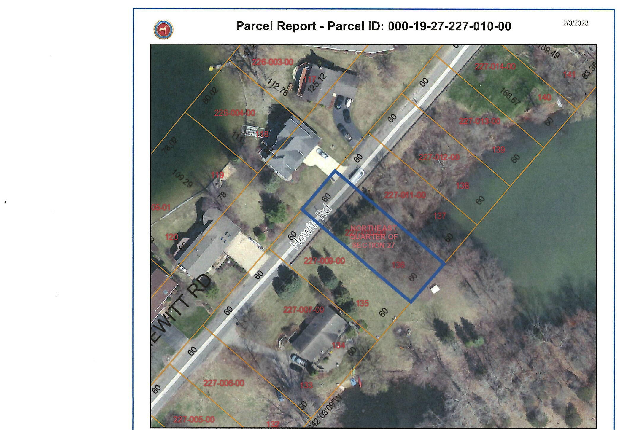 Lot 136 Hewitt Road Brooklyn, MI 49230 - Photo 2 of 2 lot 136 a