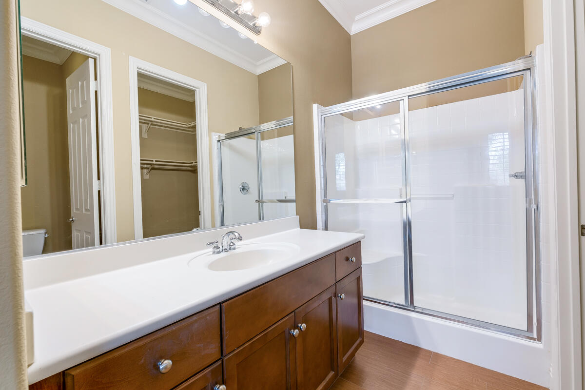 112 Rosetta Court Palm Desert, CA 92211 - Photo 33 of 41 a bathroom with a sink and a mirror