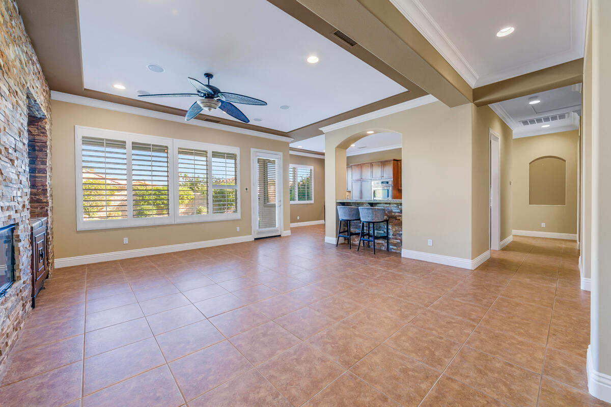 112 Rosetta Court Palm Desert, CA 92211 - Photo 4 of 41 a view of livingroom with hardwood floor and dining room
