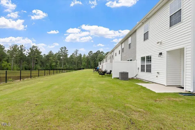 a view of a backyard with a garden