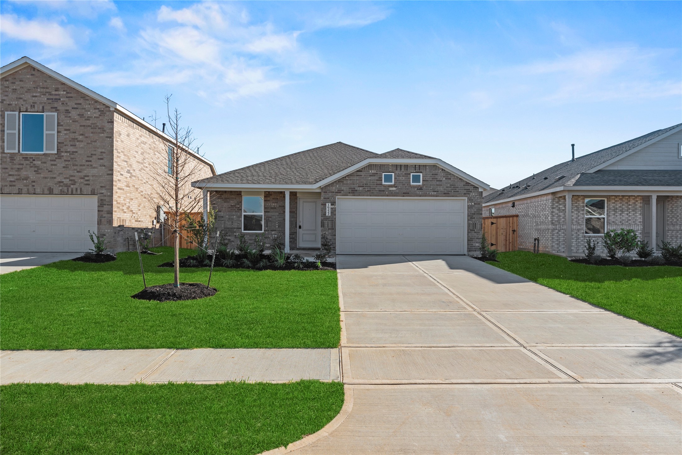 16222 Rustic Prairie Drive Hockley, TX 77447 - Photo 1 of 16 a front view of a house with a garden