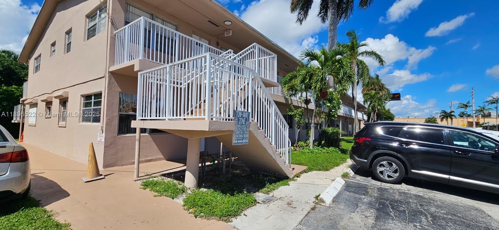 230 Southwest 11th Avenue, Unit 14 Hallandale Beach, FL 33009 - Photo 18 of 20 a view of a car parked in front of a house