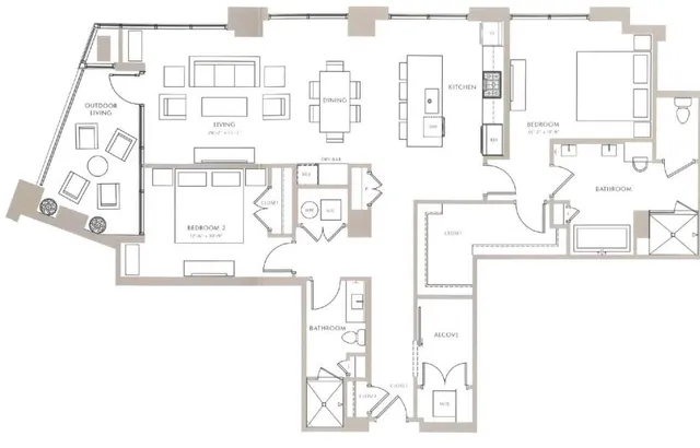 $4,465 | 2965 Peachtree Road, Unit 604, Atlanta, GA 30305