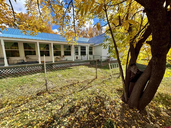 a house view with a garden space