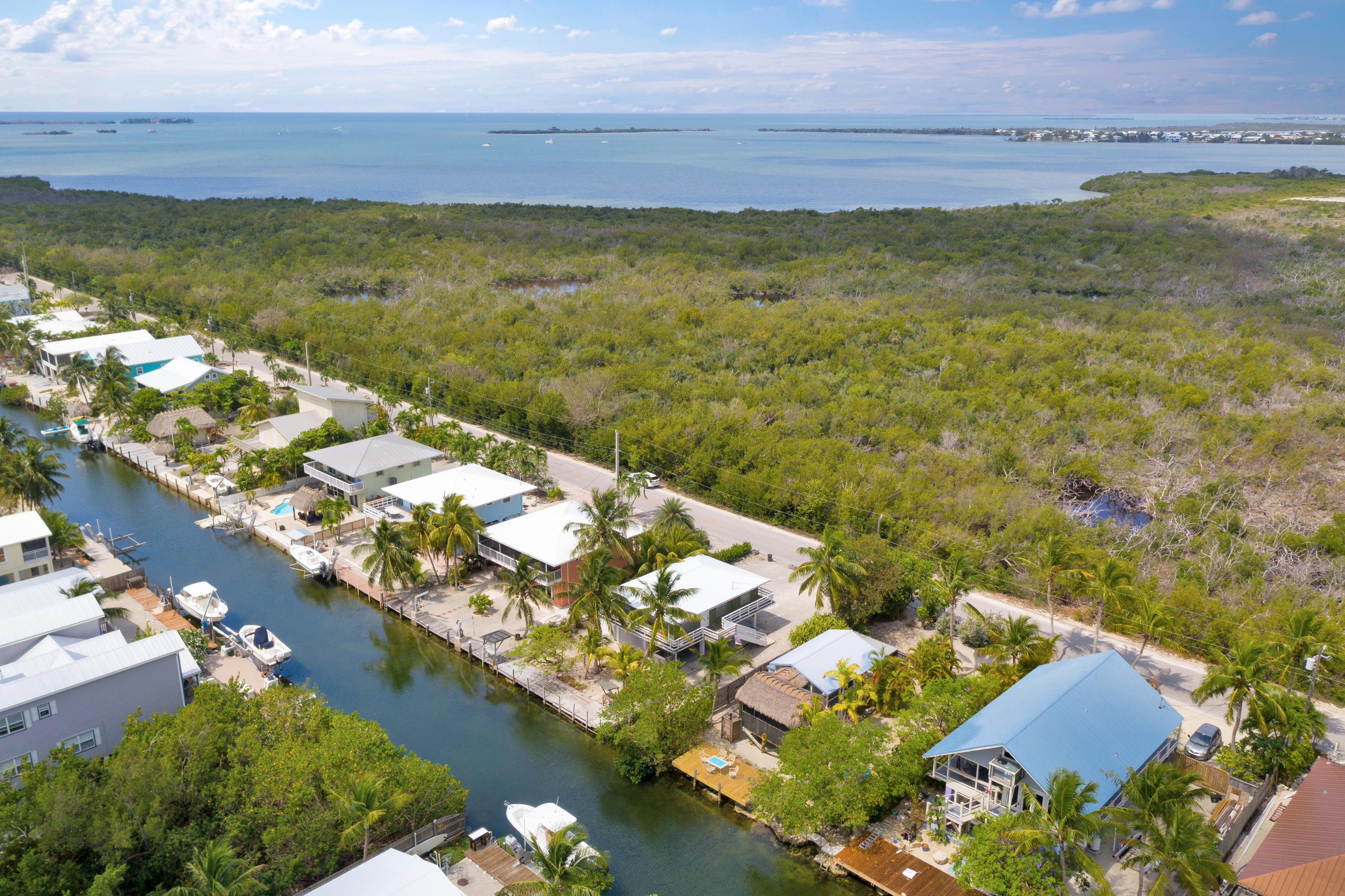 661 Pirates Road Summerland Key, FL 33042 - Photo 43 of 45 Aerial back canal 1