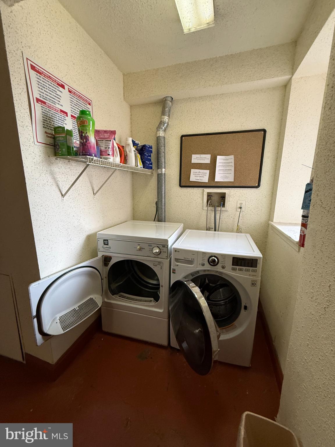 1920 S Street Northwest, Unit 404 Washington, DC 20009 - Photo 20 of 25 a utility room with dryer and washer