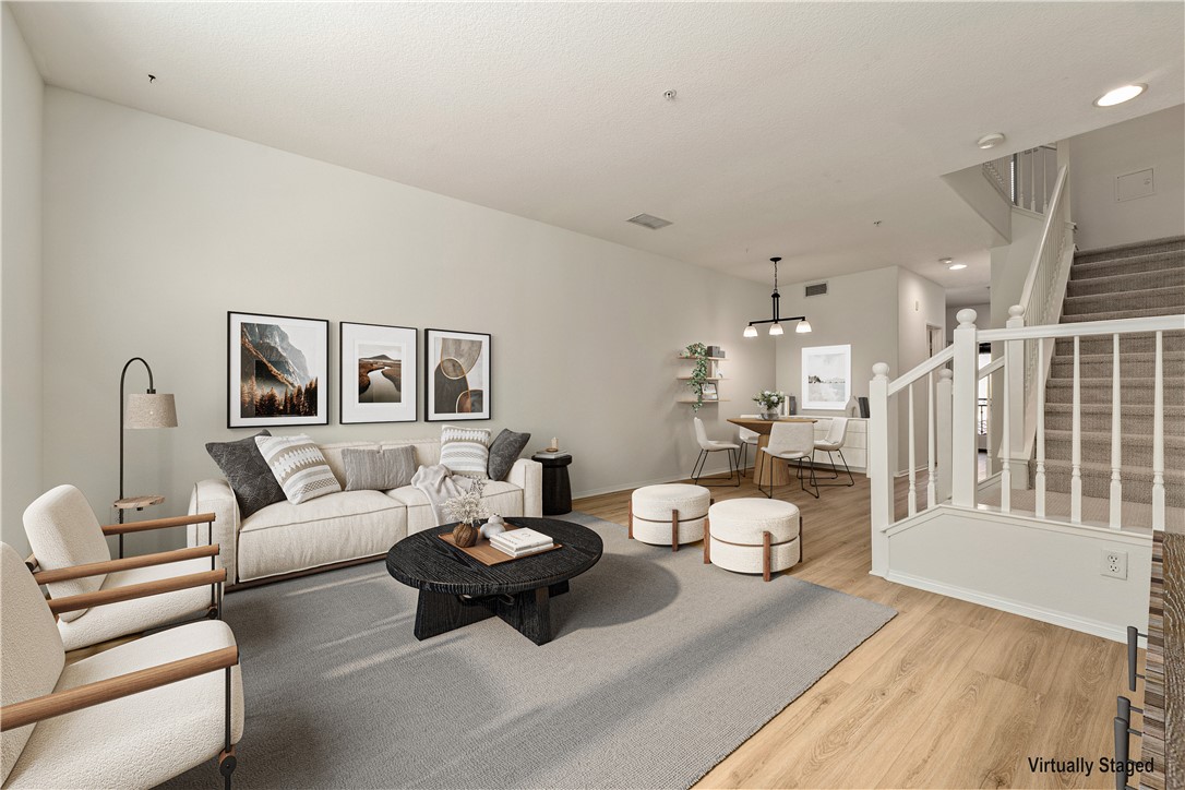 Great room - digitally enhanced with virtual staging