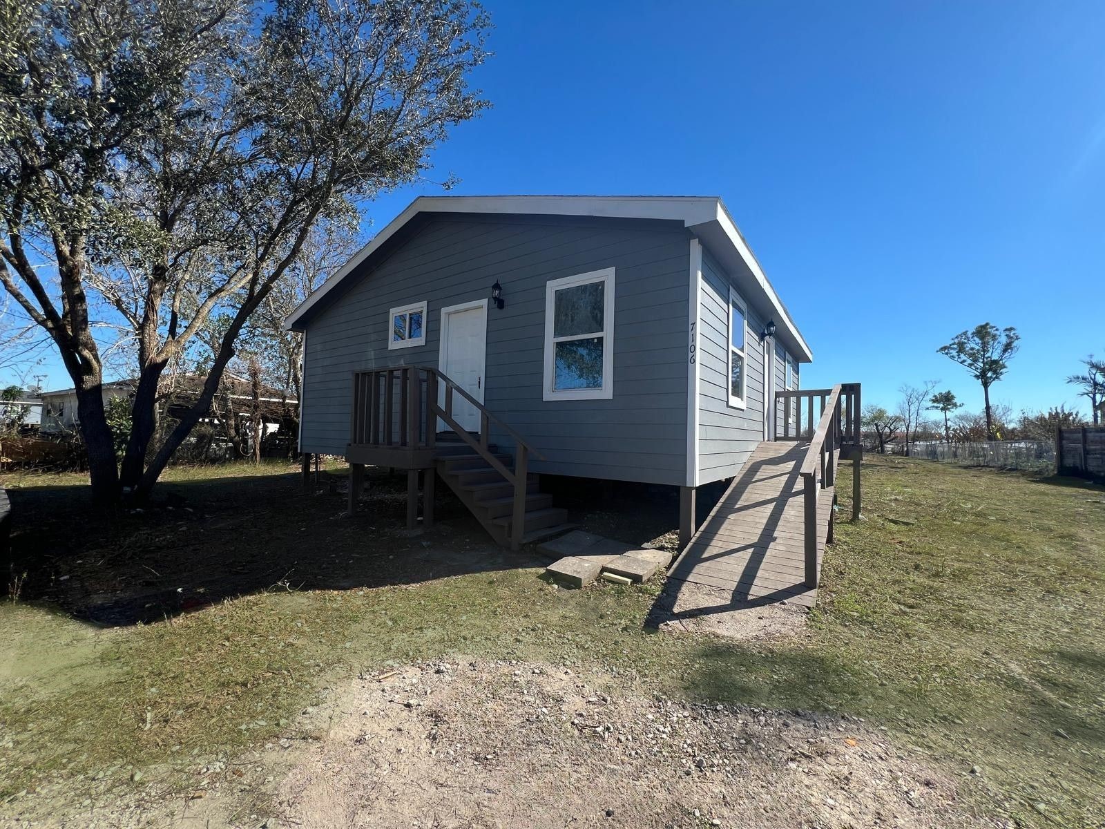 a house that has a tree in it