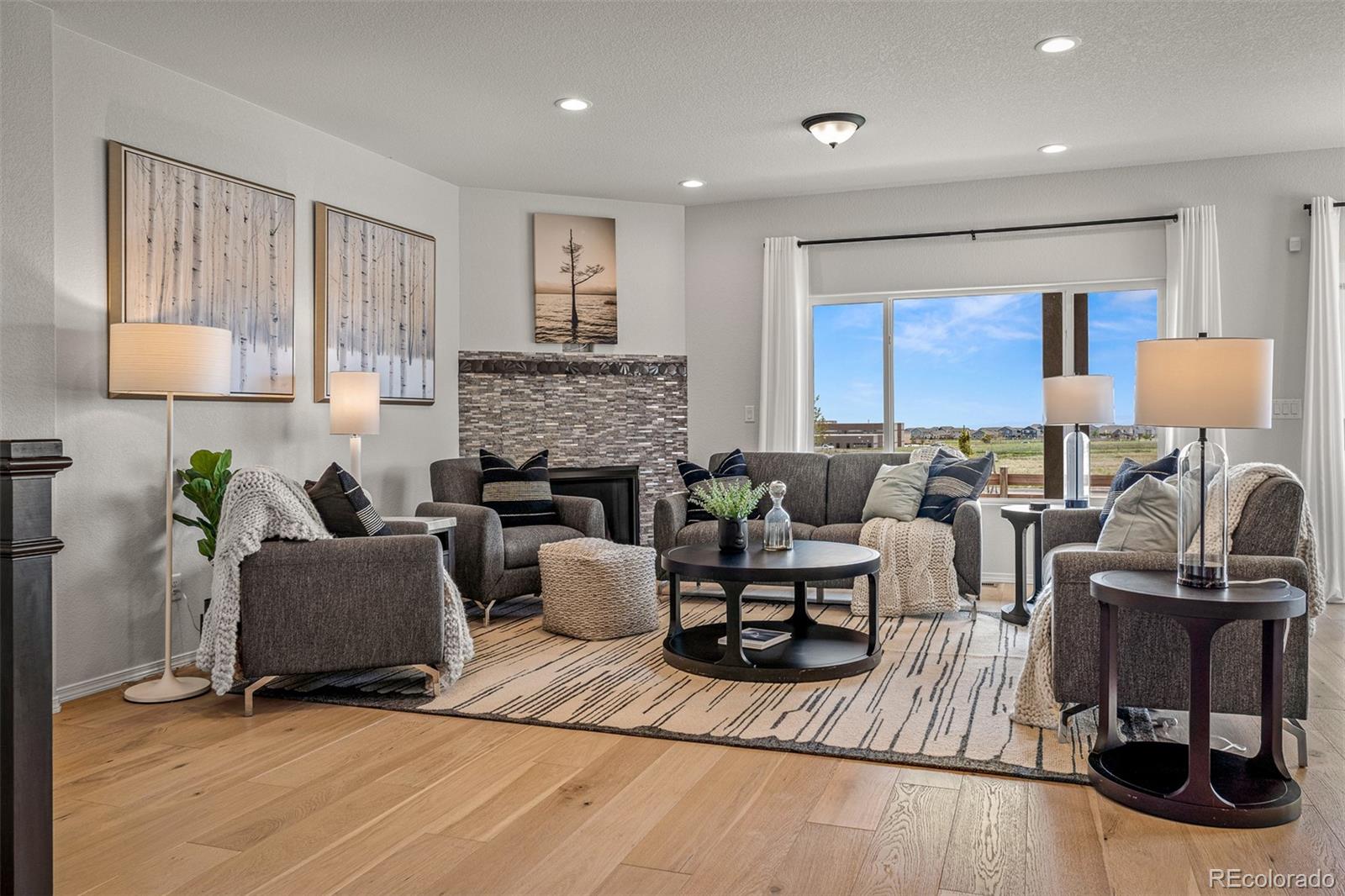 13410 New Ranch Drive Peyton, CO 80831 - Photo 13 of 50 a living room with furniture and a lamp