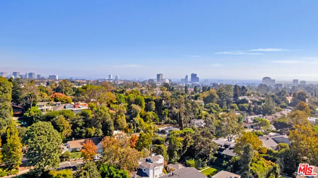 a hallway with a couch and a potted plant
