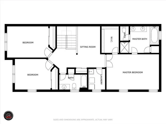 a picture of a floor plan