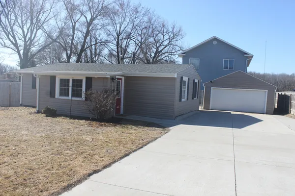 a house view with a outdoor space