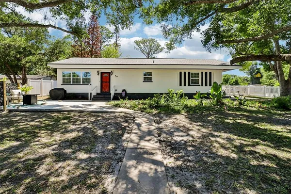 a view of house with yard