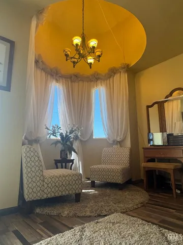 a living room with a couch and a table