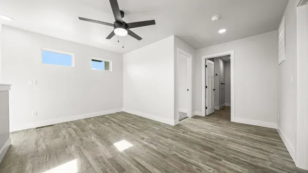 wooden floor in an empty room
