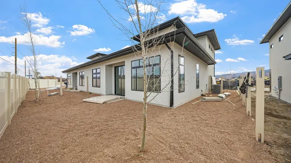 a view of a house with a patio