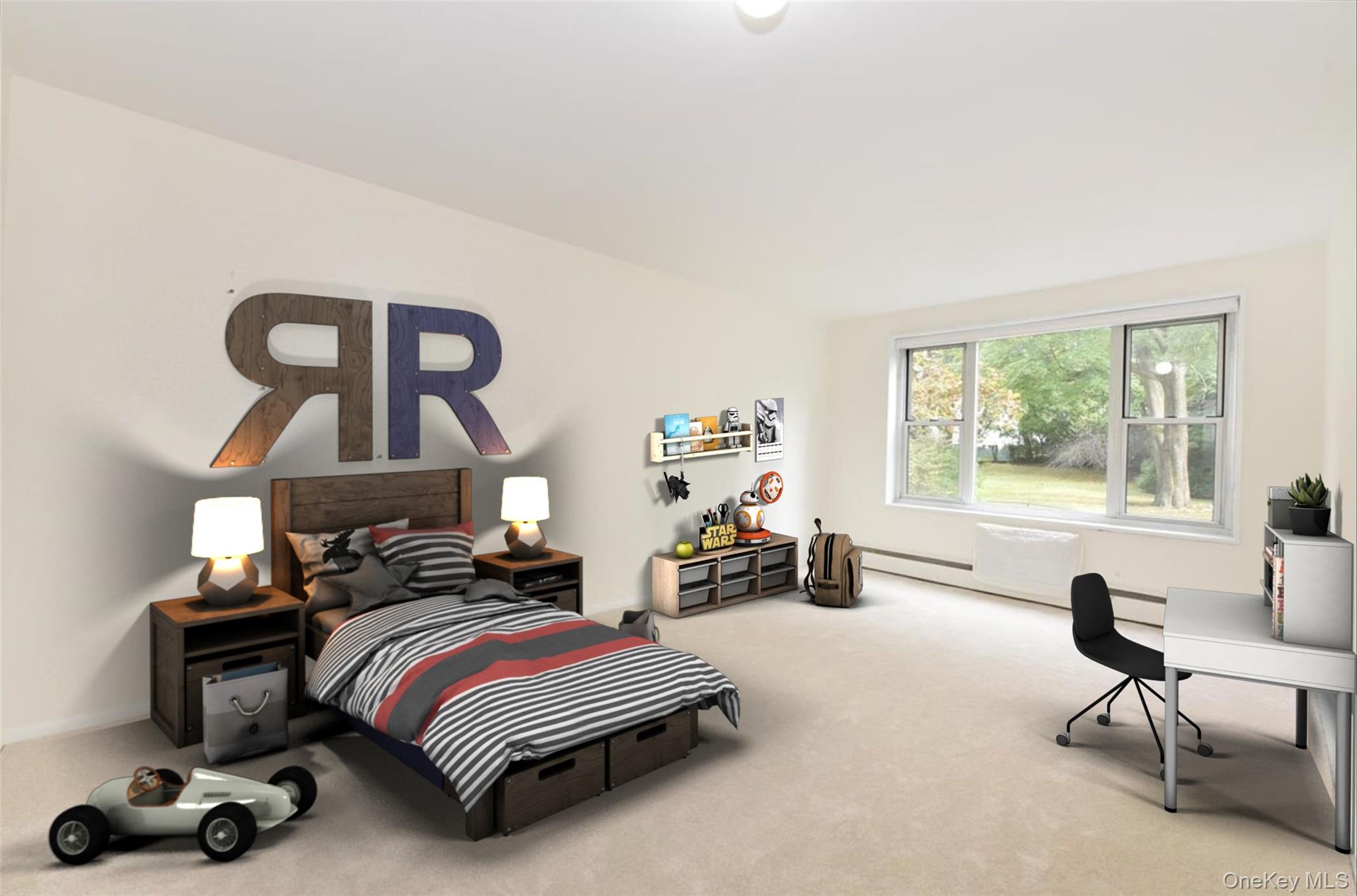 195 South Middle Neck Road, Unit 2L Great Neck, NY 11021 - Photo 18 of 36 a bedroom with a bed and a large window