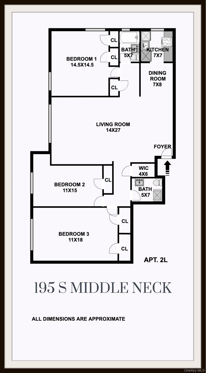 195 South Middle Neck Road, Unit 2L Great Neck, NY 11021 - Photo 3 of 22 Flow of Rooms