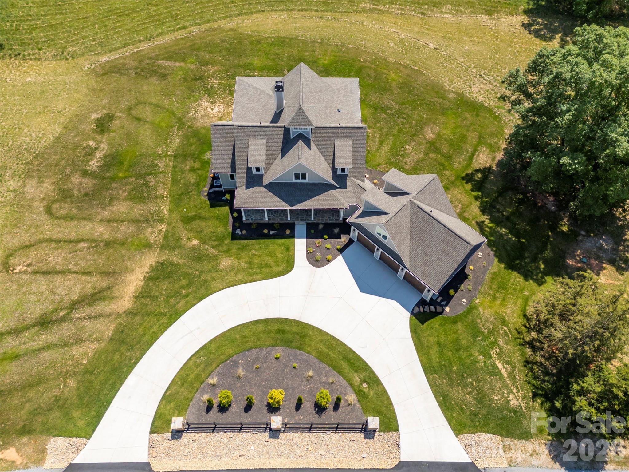 297 Mountain Meadows Lane, Unit 7 Tryon, NC 28782 - Photo 45 of 47 an aerial view of a house with swimming pool and ocean view