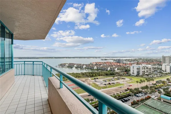 a view of a city with lots of buildings