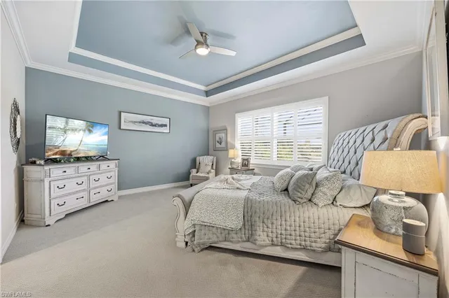 a bedroom with a bed and furniture