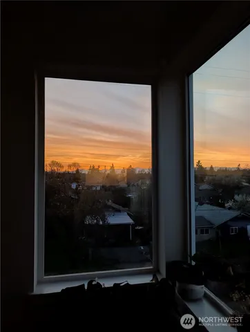 a view of sky from window