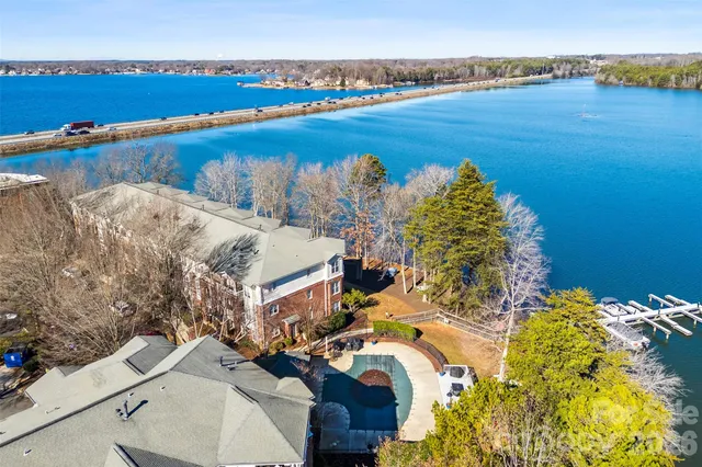 a view of a city and an ocean view
