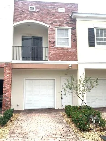 a view of a house with a outdoor space
