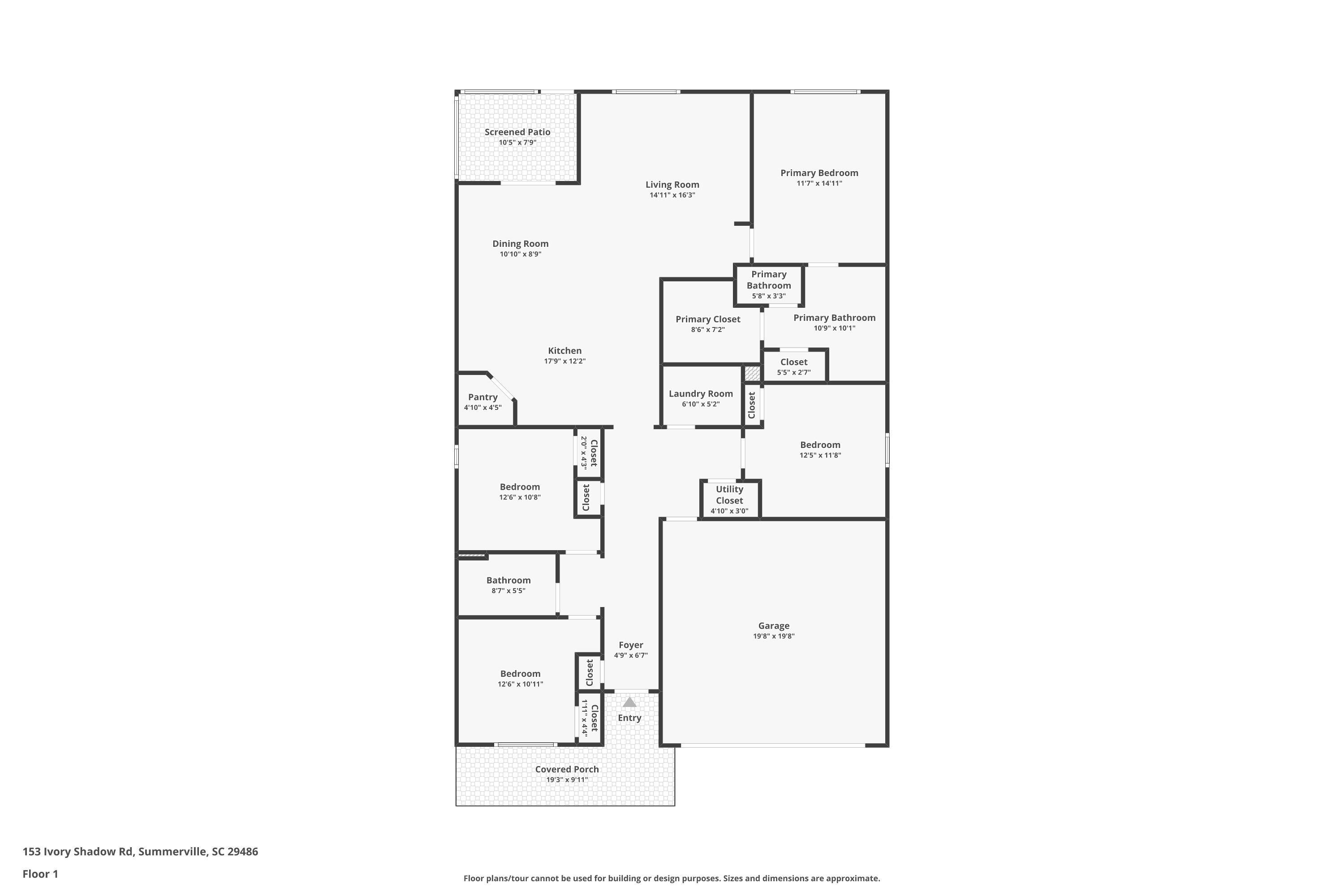 153 Ivory Shadow Road Summerville, SC 29486 - Photo 31 of 31 Floor Plan