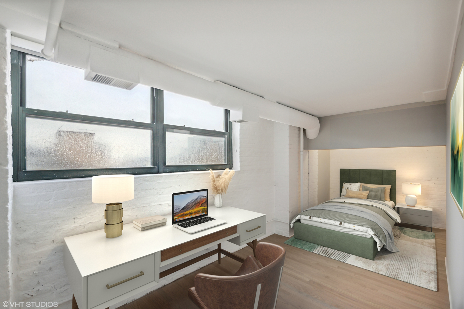 1000 West Washington Boulevard, Unit 513 Chicago, IL 60607 - Photo 20 of 22 a bedroom with a bed and a window