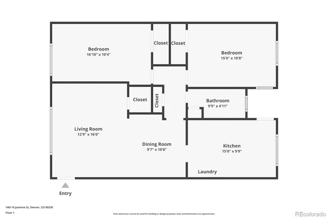$1,945 | 1461 Jasmine Street, Unit 2, Denver, CO 80220