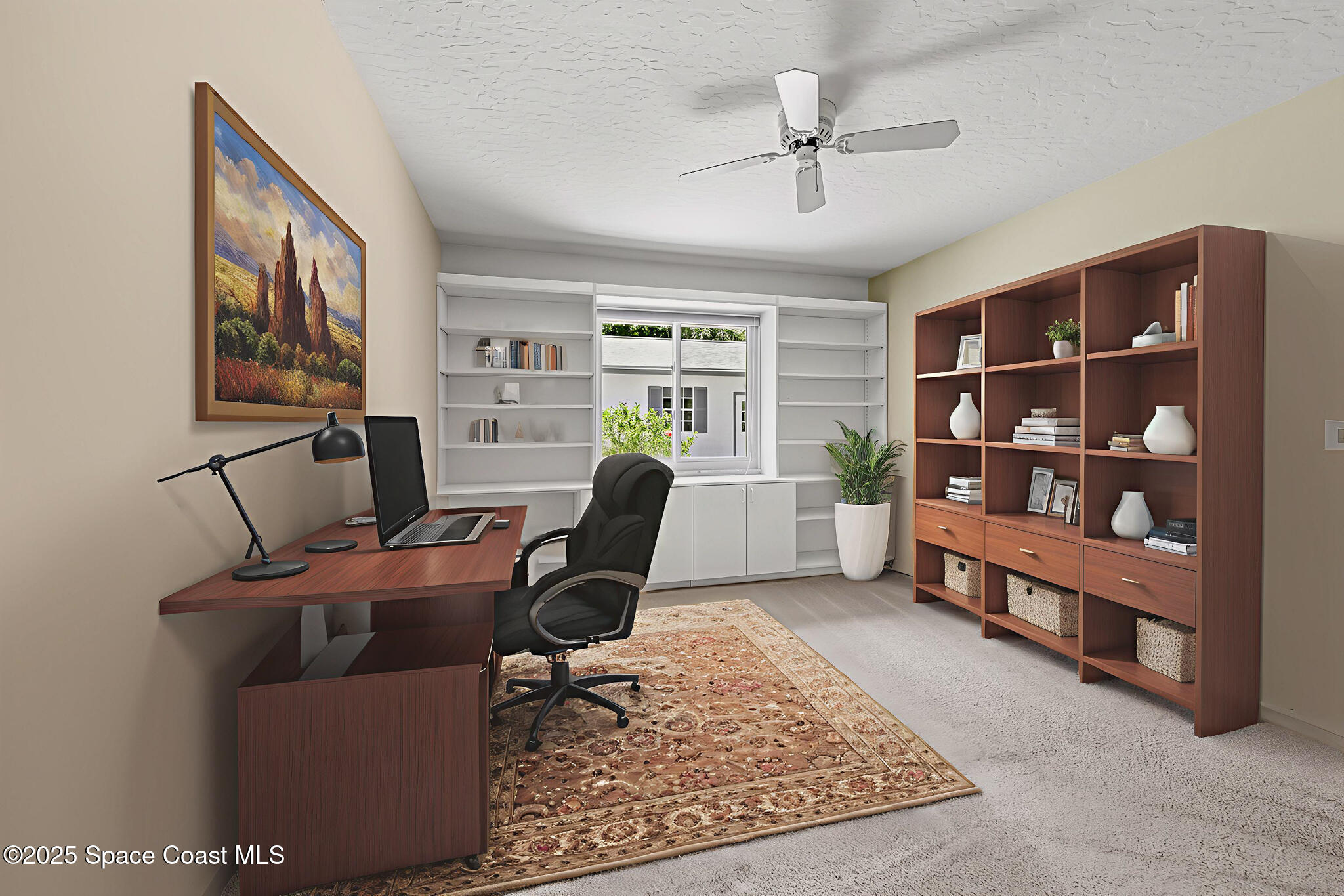 3340 Weber Road Malabar, FL 32950 - Photo 13 of 96 a work room with furniture and a book shelf