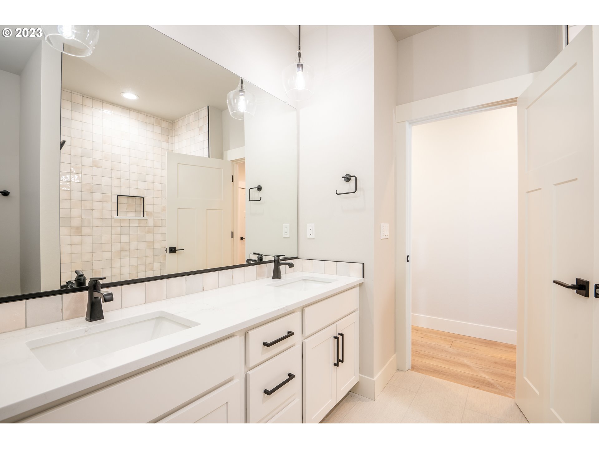 37772 Southeast Olson Street Sandy, OR 97055 - Photo 9 of 32 a bathroom with a sink and a mirror