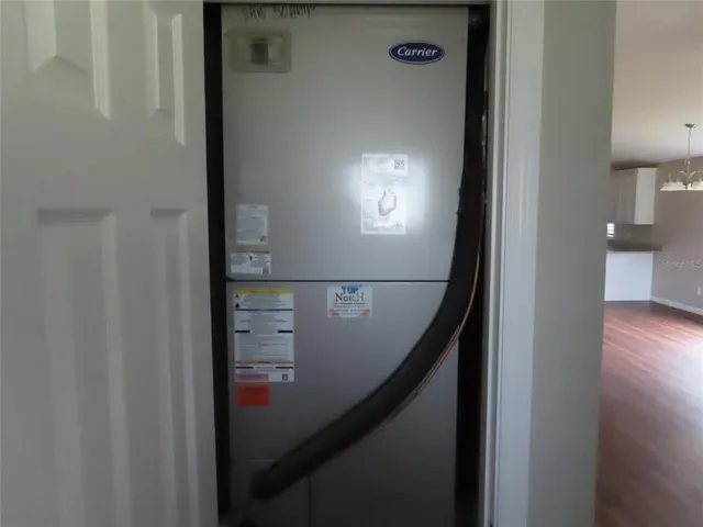 a view of a room with furniture