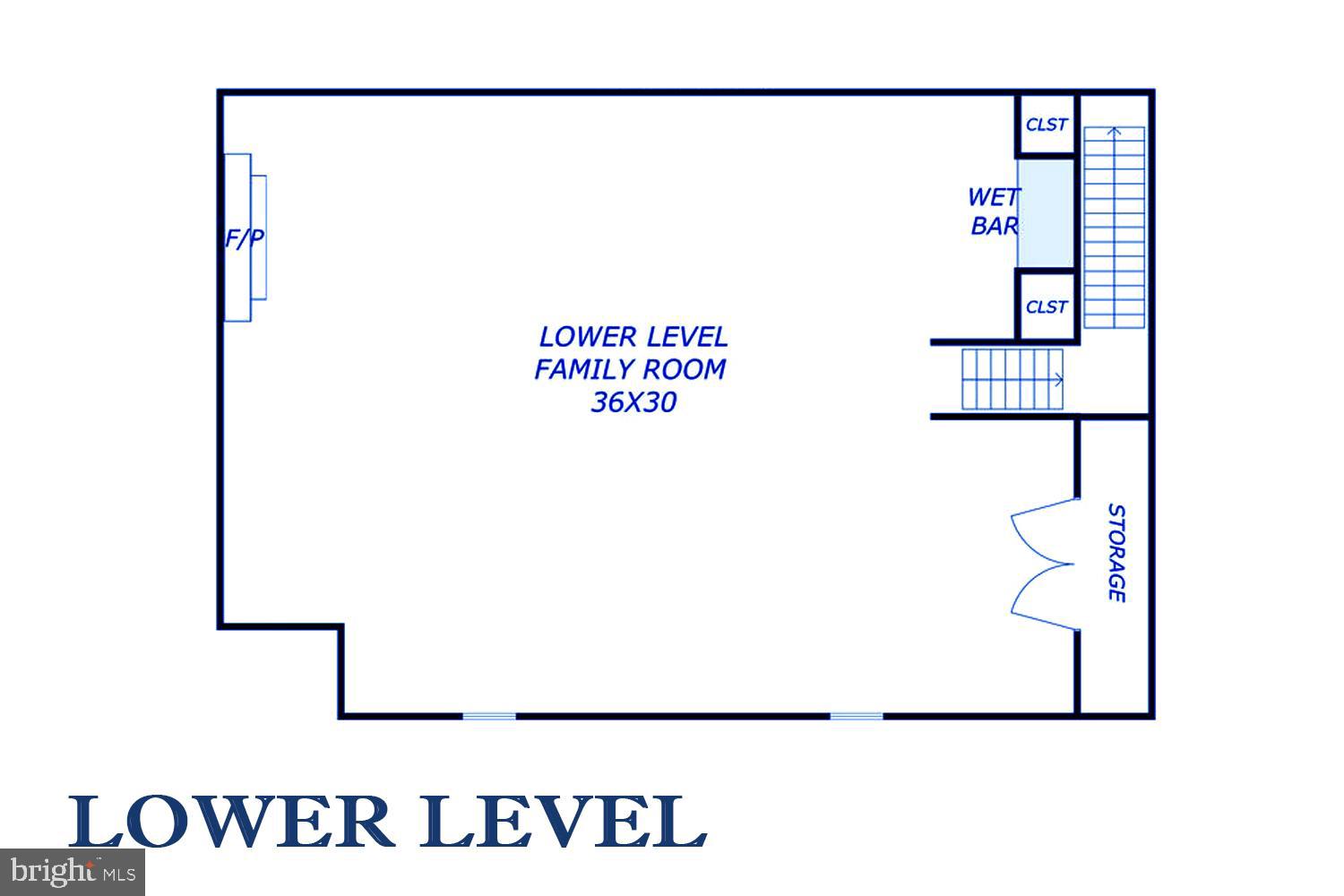 3204 Bennett Point Road Queenstown, MD 21658 - Photo 54 of 54 Lower Level Floor Plan
