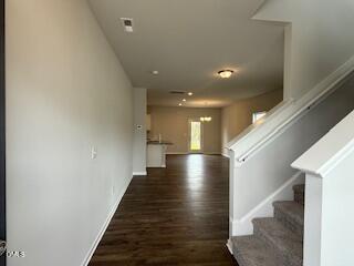 41 Stout Landing Dunn, NC 28334 - Photo 10 of 33 a view of entryway and hall with wooden floor