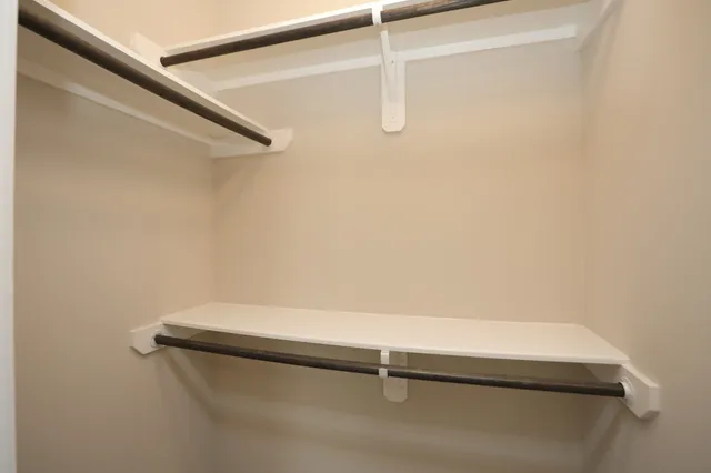 a close up view of racks on the wall