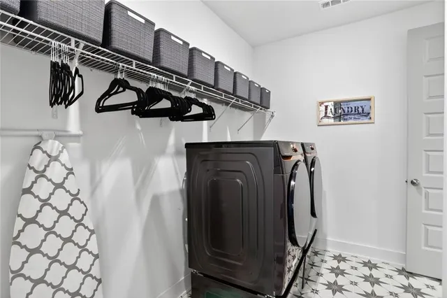 a view of a walk in closet