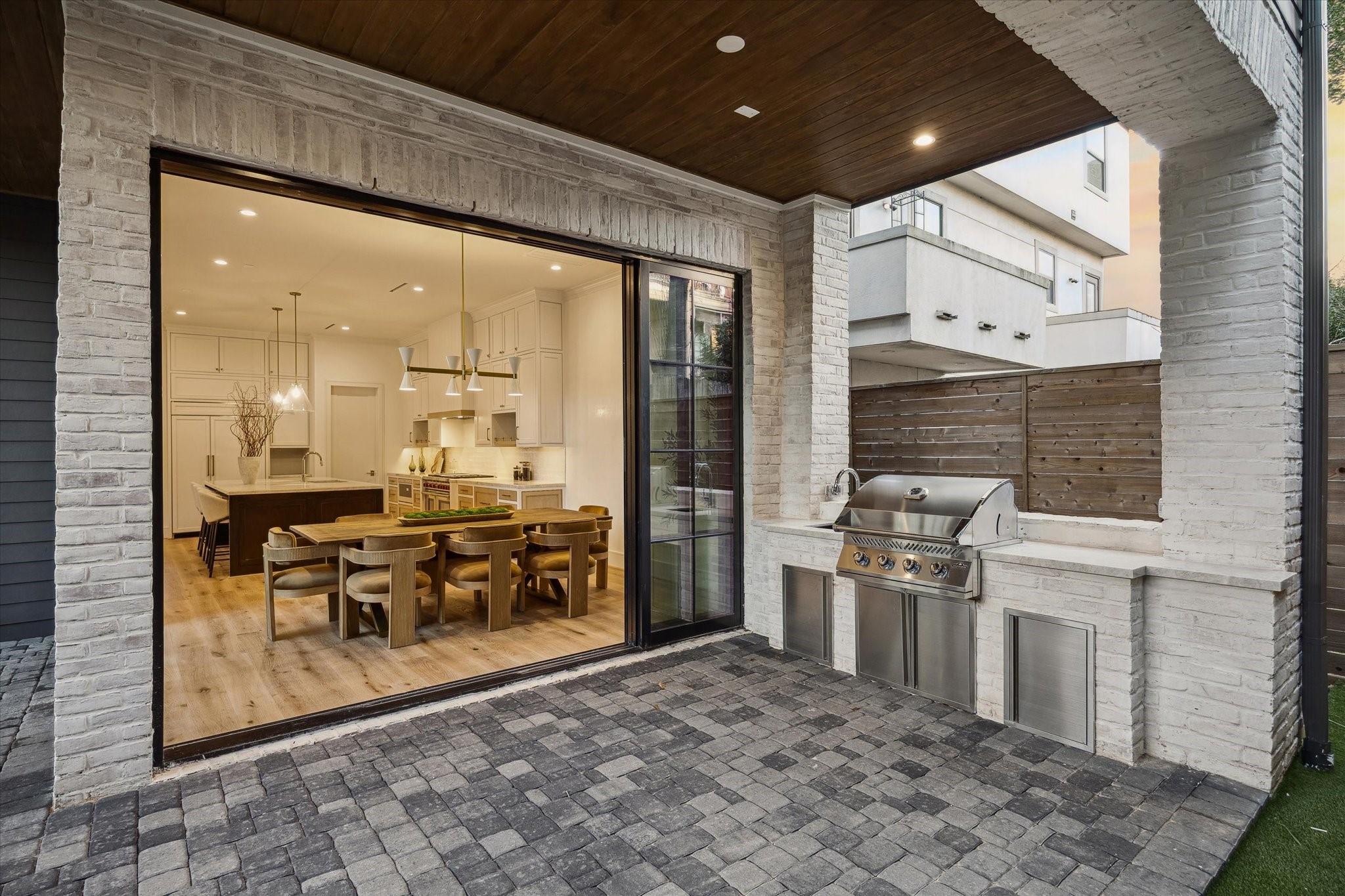 1210 West Drew Street Houston, TX 77006 - Photo 32 of 35 The pavilion has a built in gas grill, quartzite countops, and plenty of room for multiple seating areas and tables. What a great space to enjoy your morning coffee or afternoon book. Enjoy Houston’s year-round weather in the privacy and shade of your beautiful home!