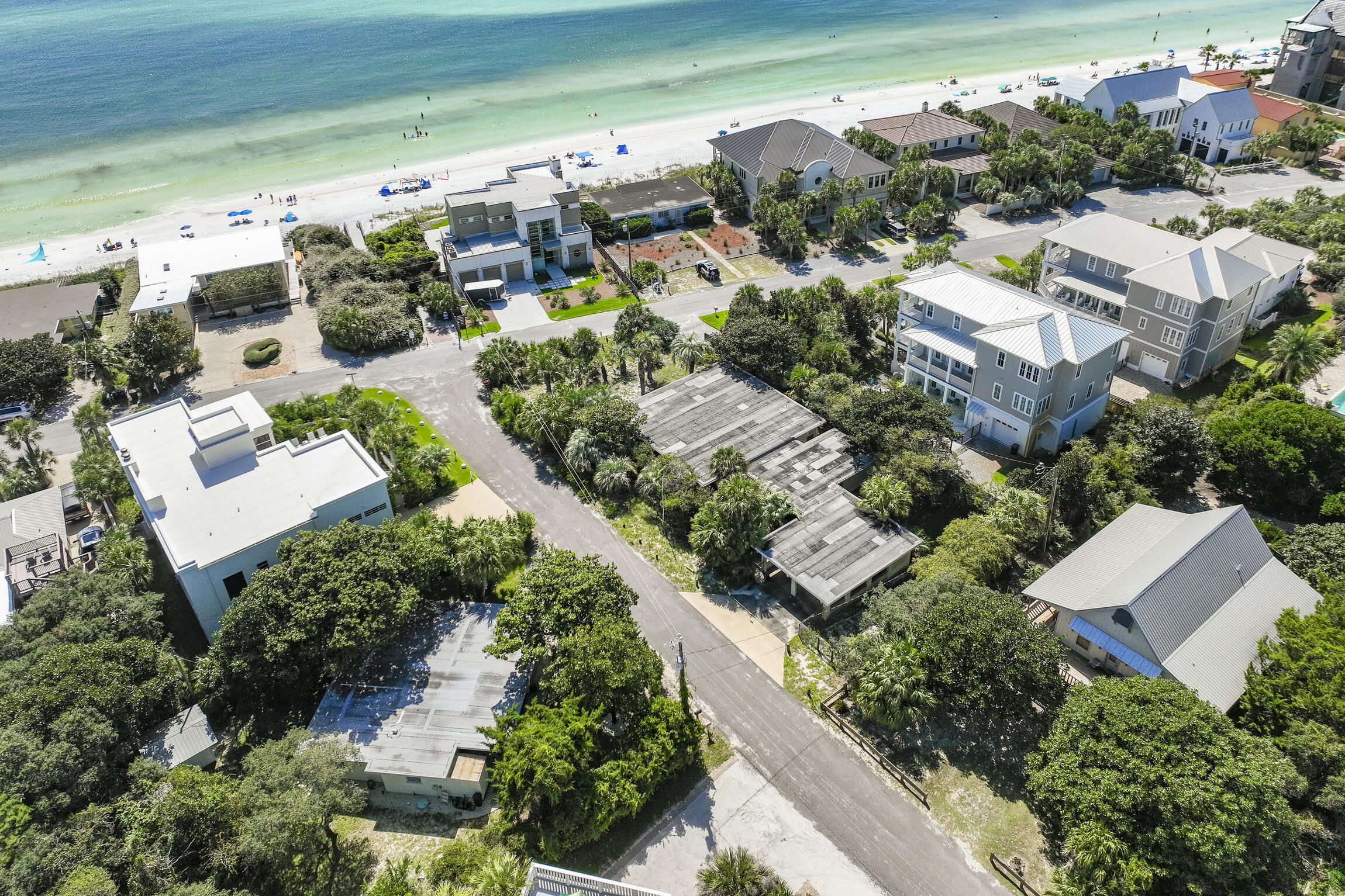 181 Gulf Point Road Santa Rosa Beach, FL 32459 - Photo 5 of 21 an aerial view of multiple houses with yard