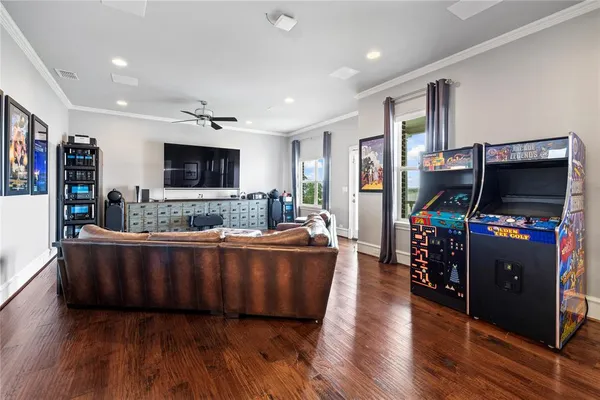 a car parked in front of garage