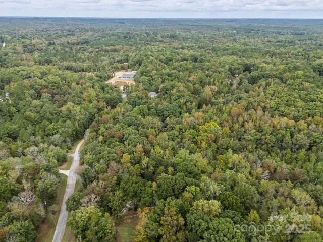 a view of a green field with lots of bushes