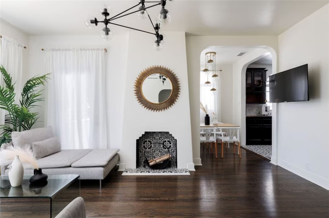 2820 Front Street Alhambra, CA 91803 - Photo 5 of 19 a living room with furniture and a flat screen tv