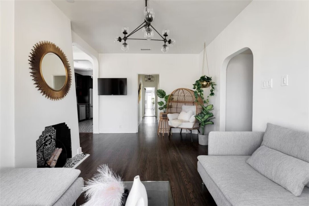 2820 Front Street Alhambra, CA 91803 - Photo 6 of 19 a living room with furniture and a wooden floor