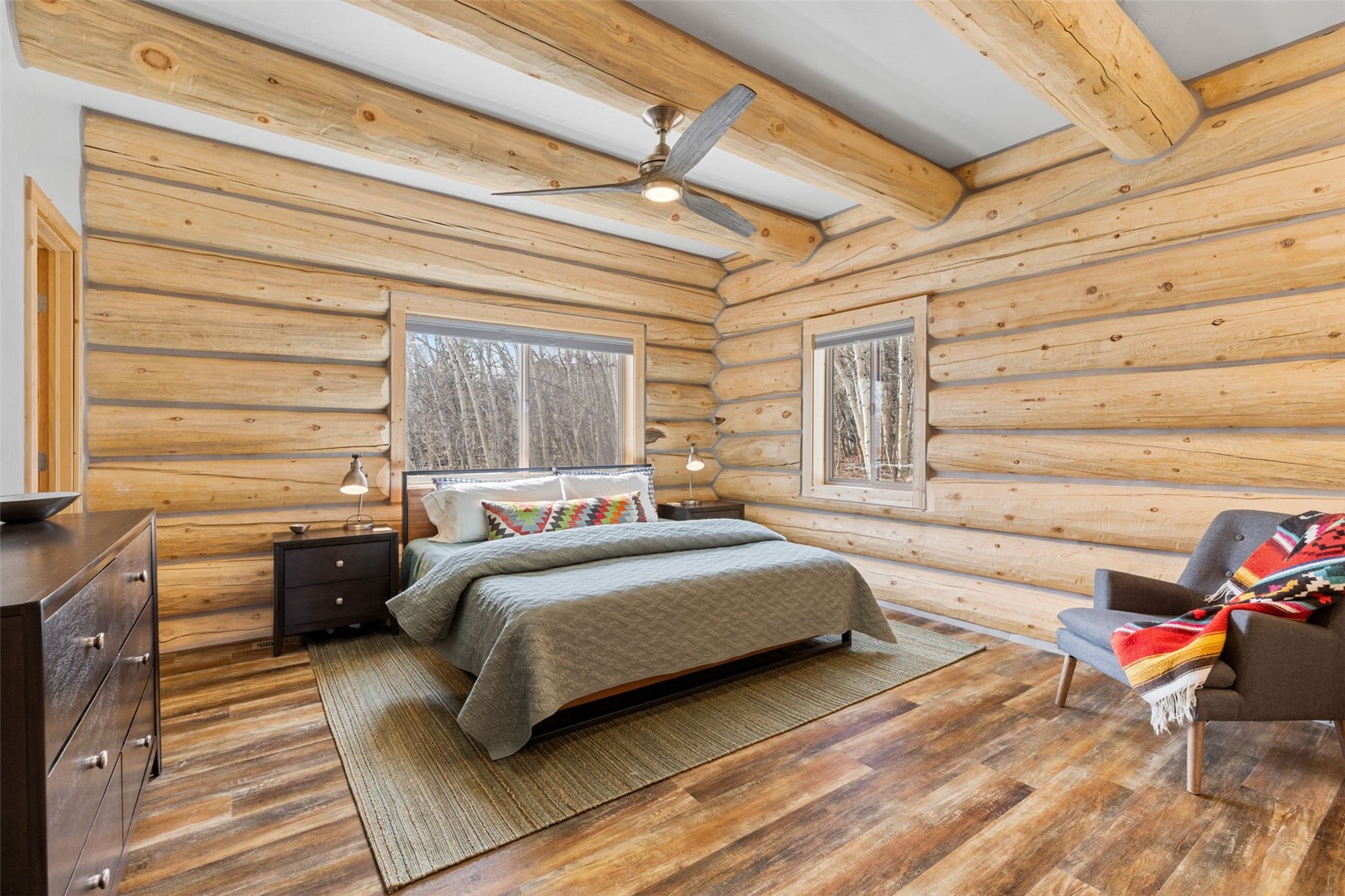 2542 High Creek Road Fairplay, CO 80440 - Photo 13 of 50 a bedroom with a bed and a window