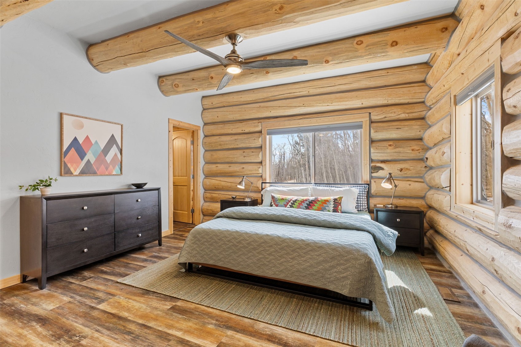 2542 High Creek Road Fairplay, CO 80440 - Photo 14 of 50 a bedroom with a bed and a window