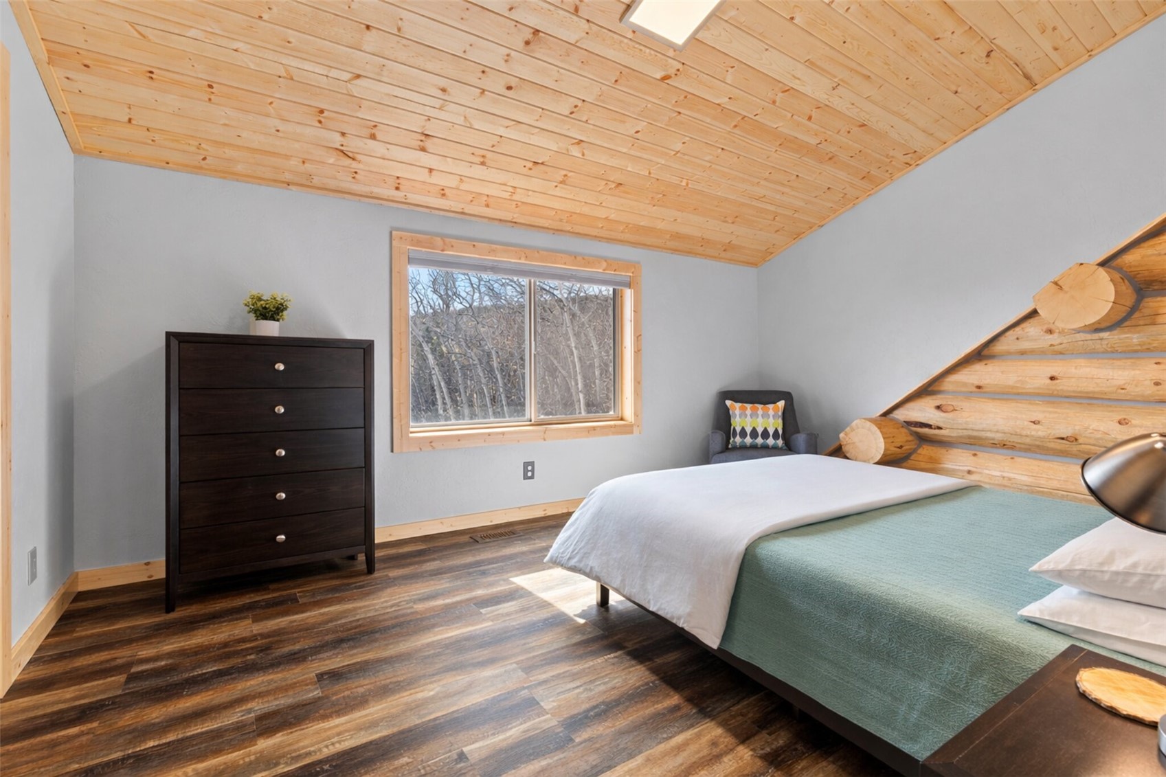 2542 High Creek Road Fairplay, CO 80440 - Photo 29 of 50 a bedroom with a bed and a window