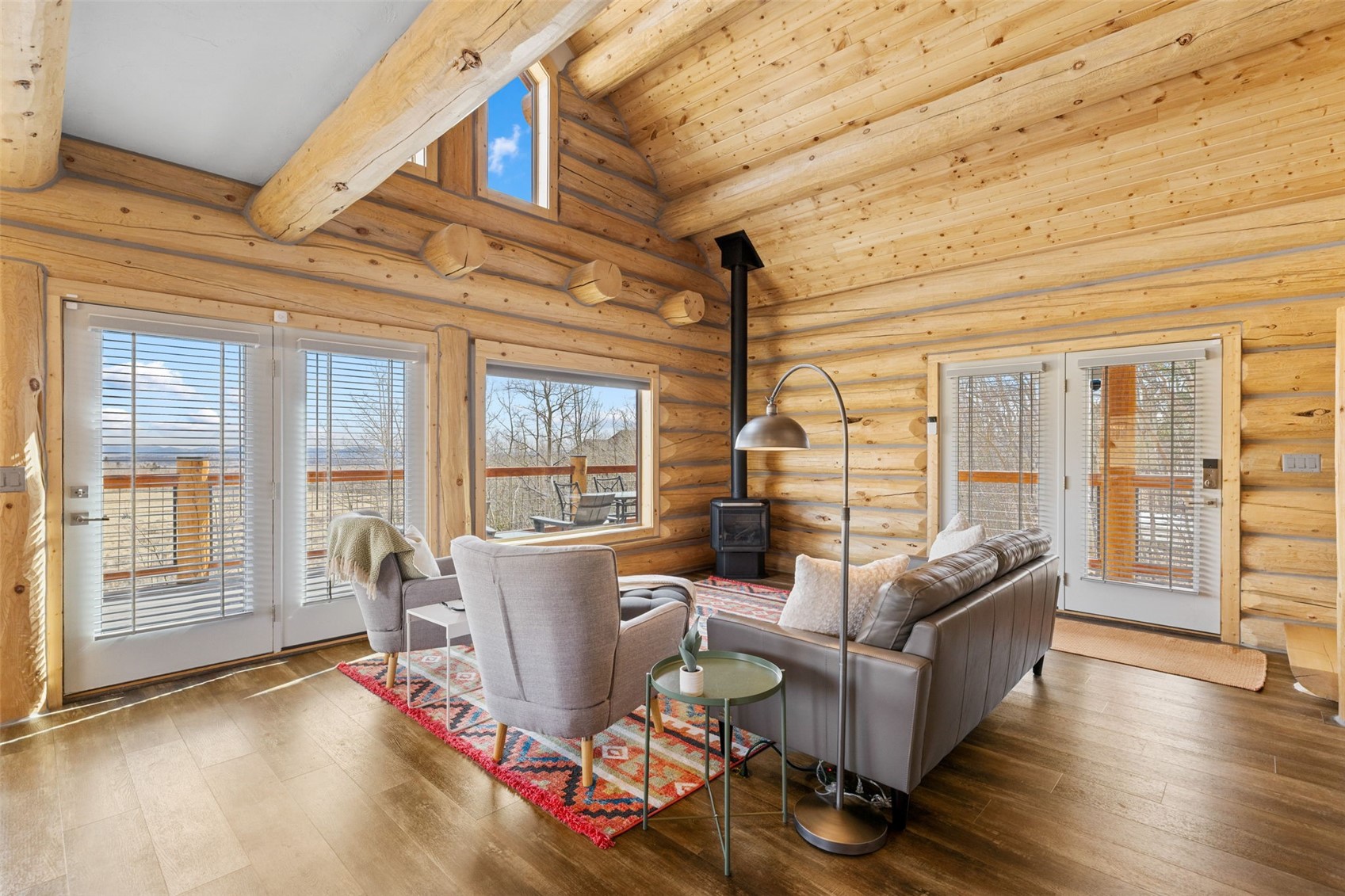 2542 High Creek Road Fairplay, CO 80440 - Photo 3 of 50 a living room with furniture and wooden floor