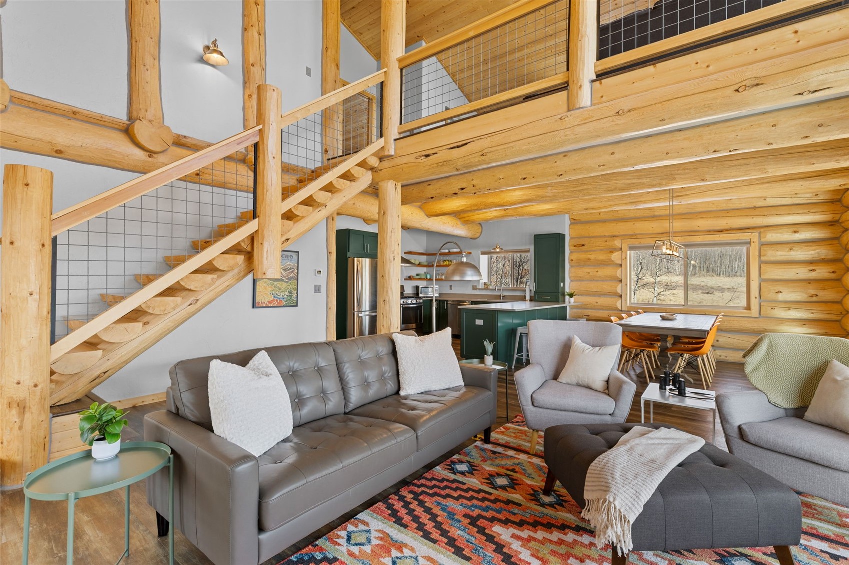 2542 High Creek Road Fairplay, CO 80440 - Photo 4 of 50 a balcony with furniture and a potted plant