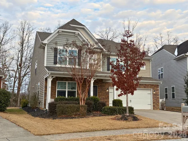 a front view of a house
